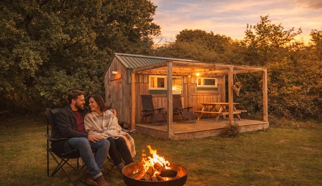 Dartmoor Family Cabin sleeps 2 adults , 2 children