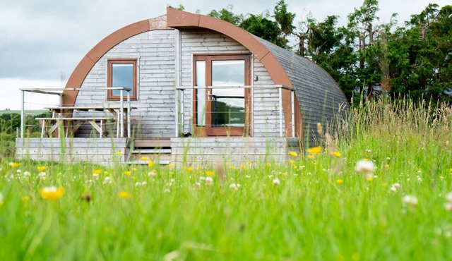 Eco-friendly cabins next to The Crossings pub (1)