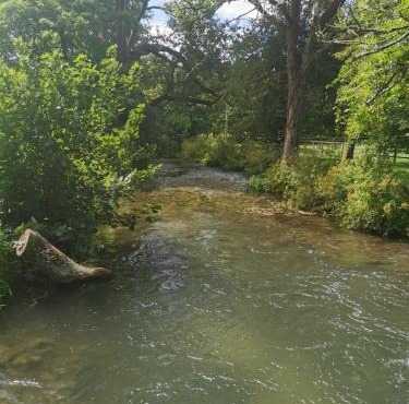 Fisherman's Cabin on the banks of the River Meon