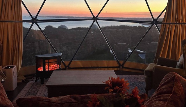 Geodesic Dome with sea views