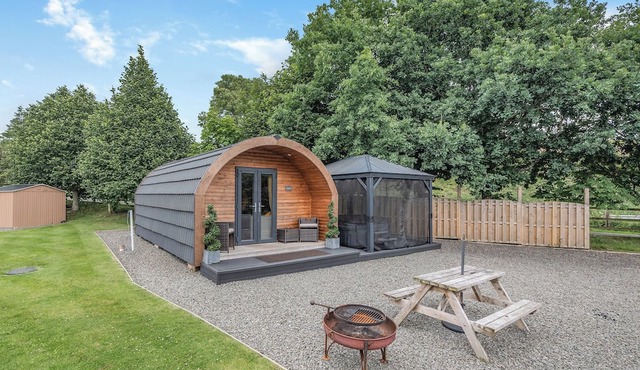 Here at Riverview our hot tub pods have been warming up.