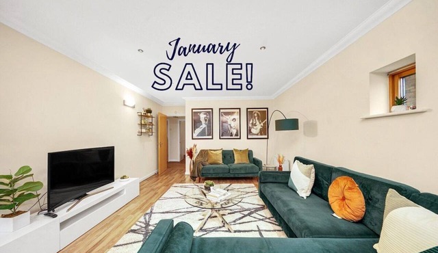 January Sale!2bed riverside flat near Canary Wharf