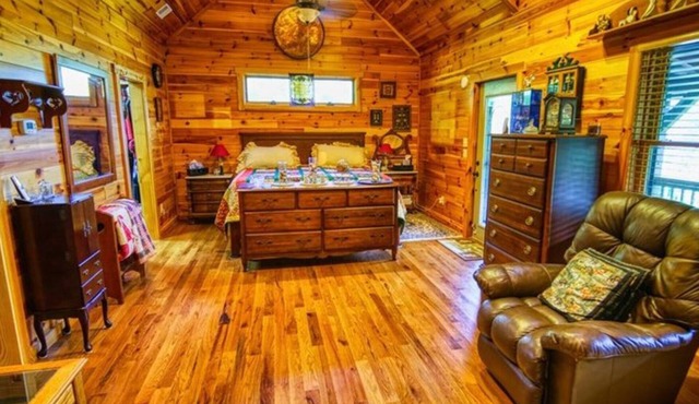 Log Cabin at the Twisted River