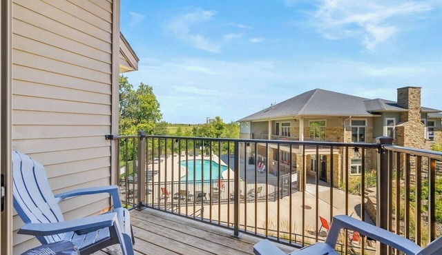 Luxe, First Floor Suite with Garage & Balcony in West Des Moines