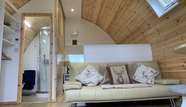 Luxury Glamping Pods on a secluded quiet site. 1 Unit available.