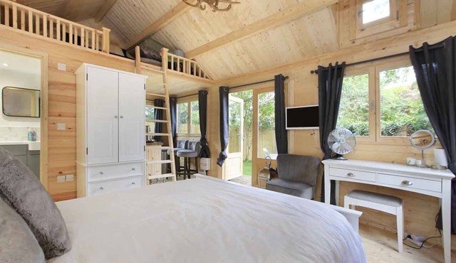 Luxury new lodge set in private walled garden
