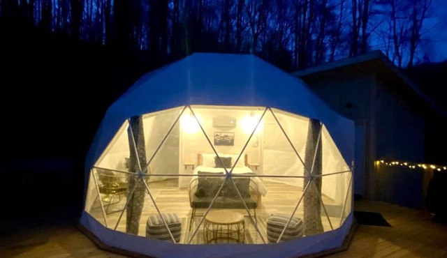 Luxury Redefined: Todd, NC Dome with Private Hot Tub, Unparalleled Views, and Outdoor Oasis