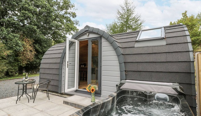 OAK VIEW, romantic, with hot tub in Rhayader