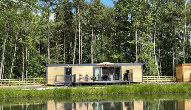 Pine Boutique Lodge with hot tub for couples & dog