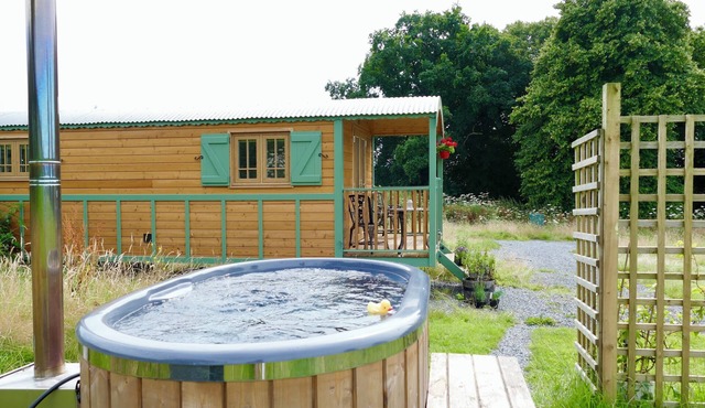 Romantic Shepherd's Hut with hot tub. Ultimate Luxury experience.