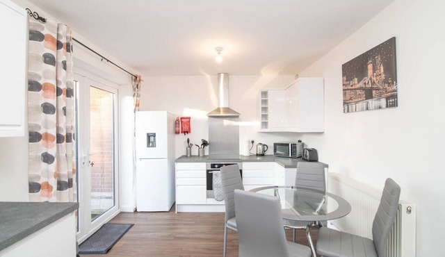 Spacious two bed house with parking and garden