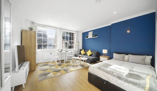Studio Apartment Blue