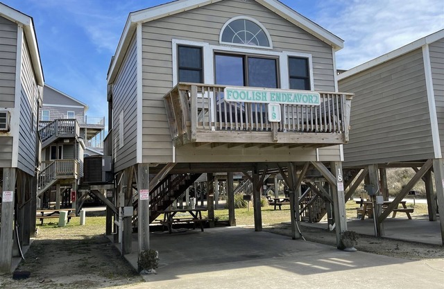 Discover a hidden treasure at this unique, comfortable cabana Foolish Endeavor II!