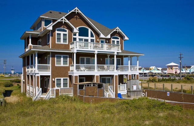 Oceanfront Hatteras Hideaway w/ Elevator, Pool, Hot Tub, Game Room, Dog-Friendly