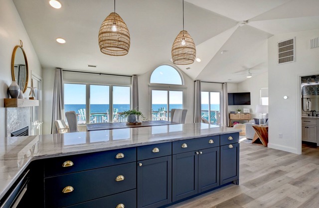 Remodeled Oceanfront w/Hot Tub, 2 Decks, Walk to Surf City Pier, Pet-Friendly