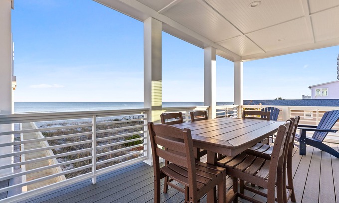 Wilmington Beach Condo | 10% off weekly rates, almost new oceanfront 4 bedroom, 3 bathrooms, one level