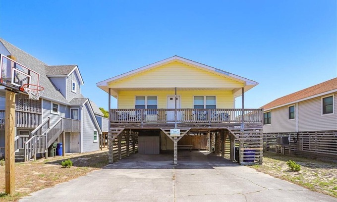 Nags Head House | 3 bedroom beach box with a hot tub and short walk to the beach!