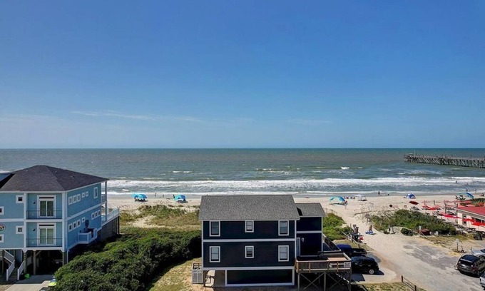 Yaupon Beach House | 5BR/4BA Home - REMODELED, Oceanfront, Close to Pier, Sleeps 10