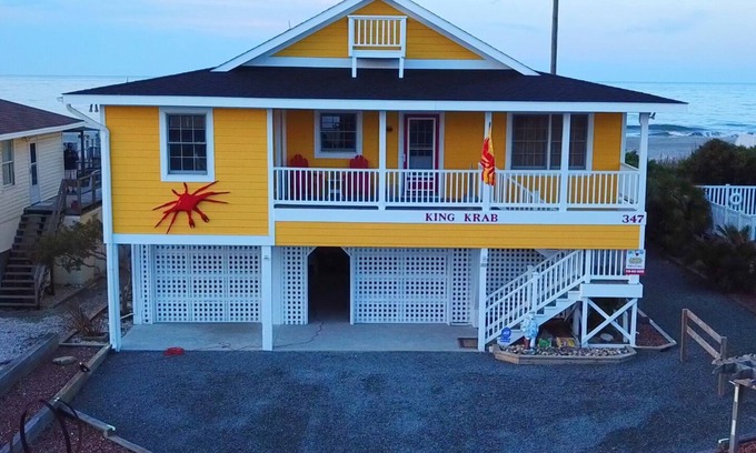 Supply House | Beach Front Family Home with a NEW Beach! Incredible Screened In Porch!