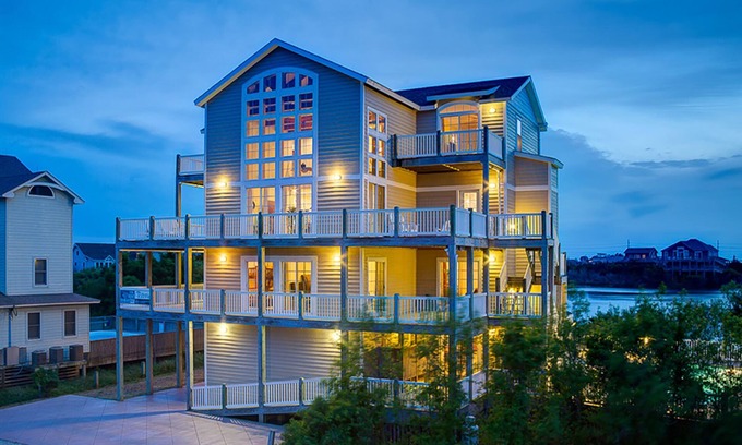 Waves House | Beach home overlooking the ocean with pool, hot tub, sauna, & balcony