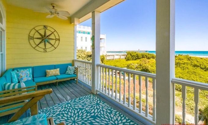 Topsail Beach Condo | Beach Therapy - Oceanfront! 4 BR/3 BA Enjoy the views from Master Bedroom!