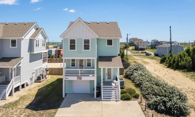 Kill Devil Hills House | Bikini Bottom- Beautiful Beach Home w/Private Pool & Blocks from the Sandy Shore