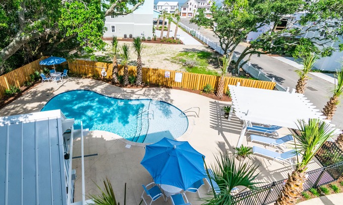 Kure Beach House | Brand NEW! | Luxury Townhome | 2 Master Suites | Elevator | Pool and ocean view
