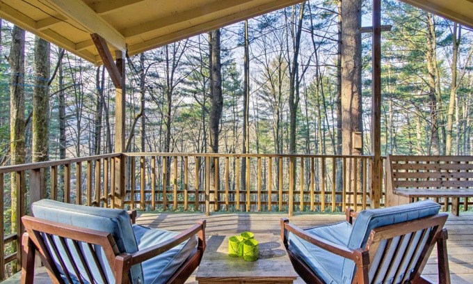 Penrose House | Charming Hendersonville Cottage with Porches and Views!