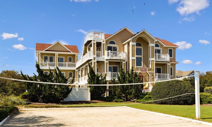 Whalehead Beach House | Coastal Castle: Pool, Dog-friendly, Separate Guest House, 530 Ft to Beach