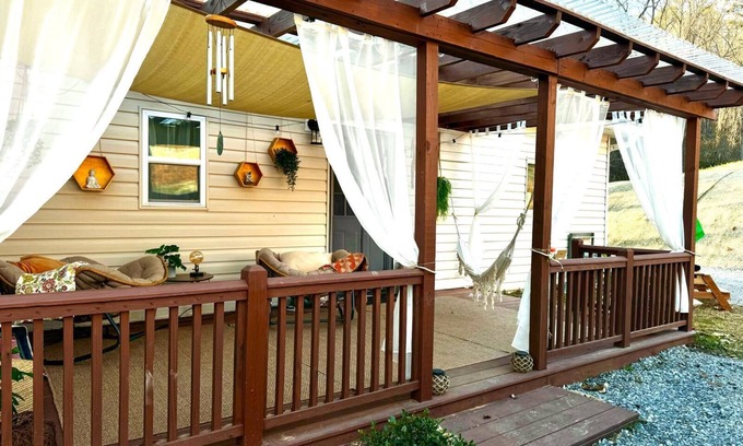 Candler House | Cozy 3-bedroom house in pleasant, comfortable & relaxing Candler. Dog Allowed