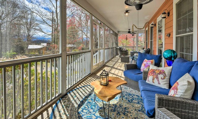Waynesville House | Cozy Home with Fire Pit, Near Great Smoky Mountains!