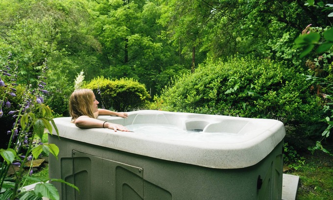 Rosman Cottage | Cozy Stay Near Brevard: Hot Tub & Creek Views
