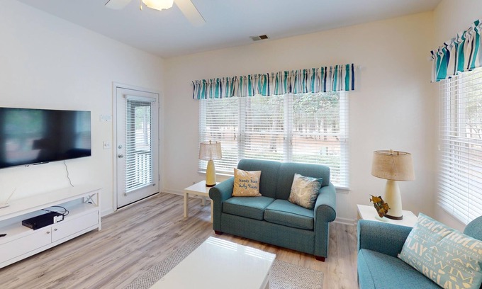 Sea Trail Condo | CV17D, Tee Off in Style, Golf Views, Relaxing Villa Comfort