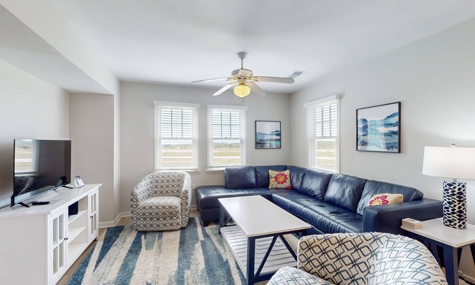 Buxton House | Dog-friendly townhouse with pool, ocean views, central AC, washer/dryer & patio