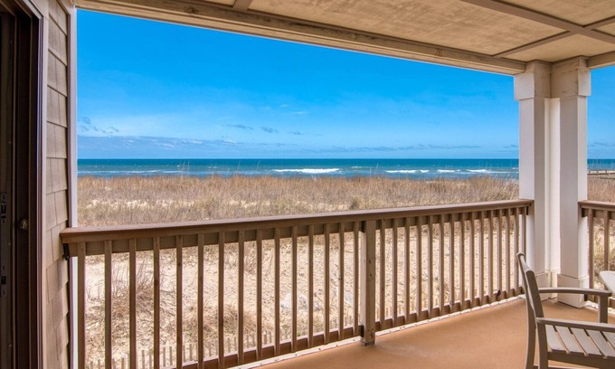 South Nags Head Condo | DS203 - Ocean-Front Condo with Pool and Ocean Views!