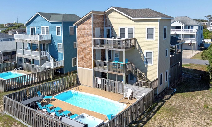 Kill Devil Hills House | Flamingo Nest: Pool | Hot Tub | Elevator | Dogs OK