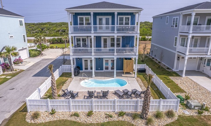 Pine Knoll Shores House | Forever Blue-Ocean View Home with Elevator