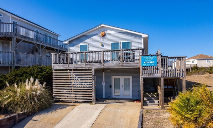 Colington House | Good Vibes Soundside: Cute, Soundside Home, Short Stays anytime with Hot Tub!