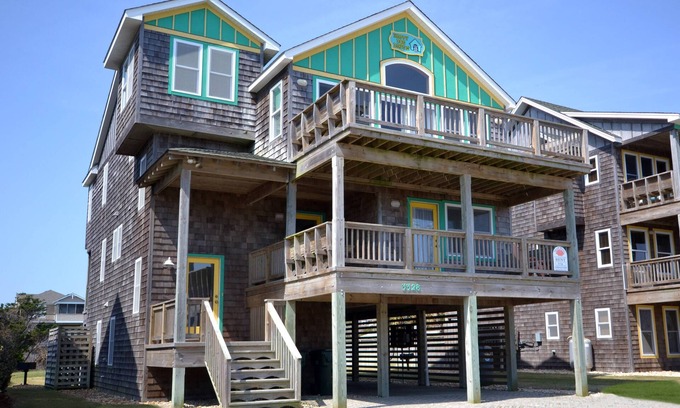 Nags Head House | K1114 Island Time. Pool/Hot Tub, Elevator, PETS OK, Free Pool Heat Specials!
