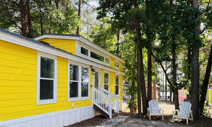 Steele Creek Cabin | Lakefront Property Two Bedroom Tiny Home #33 at Long Cove Resort by RedAwning