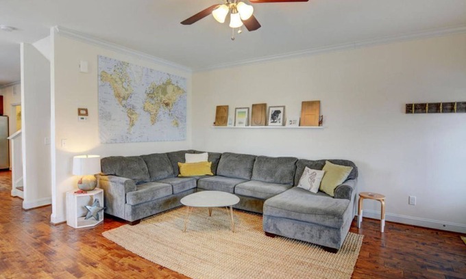 Wilmington Beach House | Luxury 3BR Beach Home, Sleeps 8, 2 Blocks to Ocean + Golf Cart Option