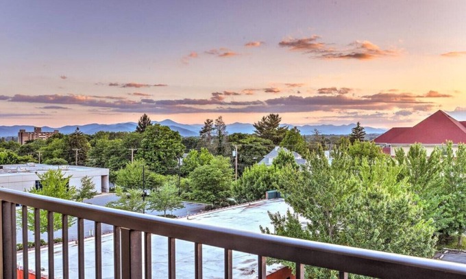 South French Broad Condo | Modern Downtown Luxury with Balcony