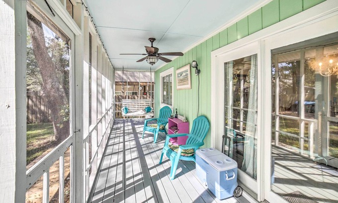 Long Beach House | Oak Island Home w/Yard < 1 Mi to the Beach!