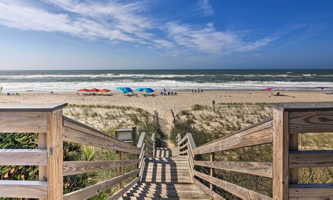 Indian Beach Condo | Ocean Club Condo: Spectacular View & Beach Access!