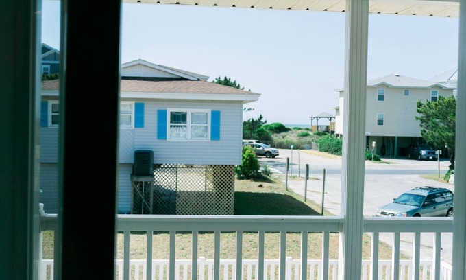 Ocean Isle Beach House | Ocean view with your morning coffee! Just 100 yards to the beach.