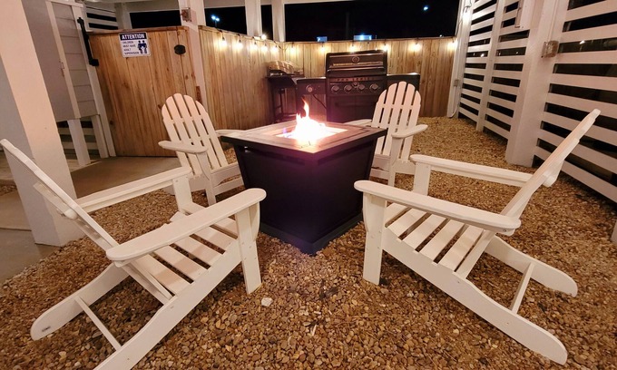Kill Devil Hills House | Ocean Views-Heated Pool-Hot Tub-2 King Suites-Backyard Game Area-Fire Pit