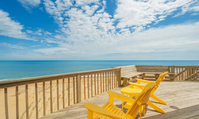 Avon House | Oceanfront Dog Friendly w/Hot Tub, Theater, Community Pool & Tennis/Pickleball