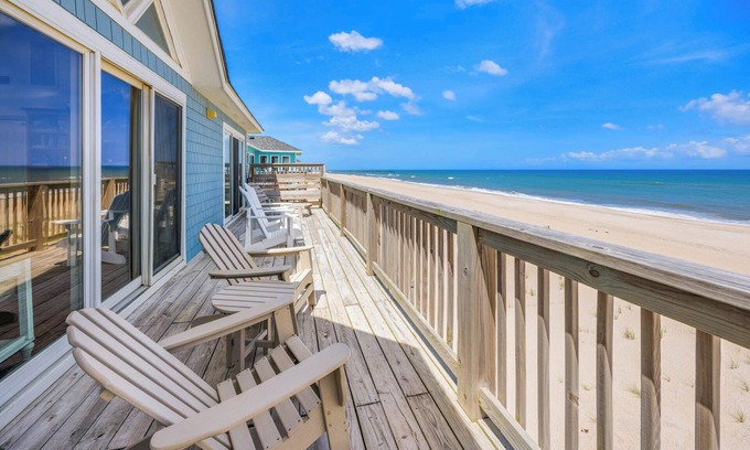 Avon House | Oceanfront Dog Friendly w/Hot Tub, Direct Beach Access, and Community Perks