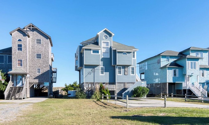 Salvo House | Oceanfront home in Salvo w/Private Pool & Hot Tub
