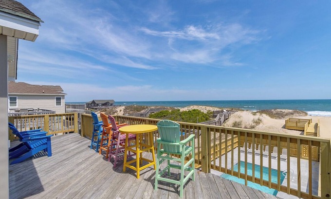 South Nags Head House | Oceanfront home w/breathtaking views, private pool, and hot tub!